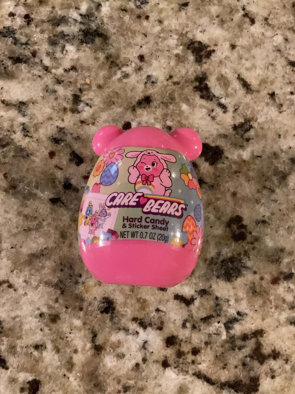 Care Bears Hard Candy & Sticker Sheet Easter Egg